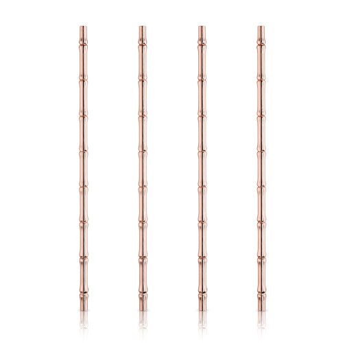 Copper Bamboo Straws (VISKI) - Porte Cochere Home